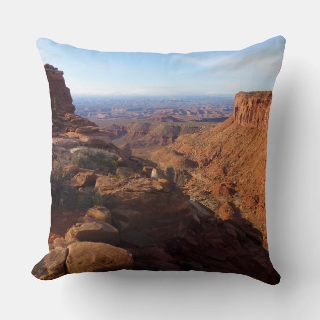 Grand View Point at Canyonlands National Park Throw Pillow (Front)