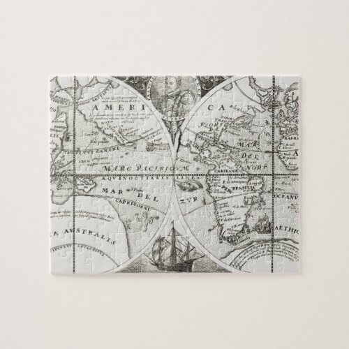 Grand Voyages Old Antique General Map World Jigsaw Puzzle