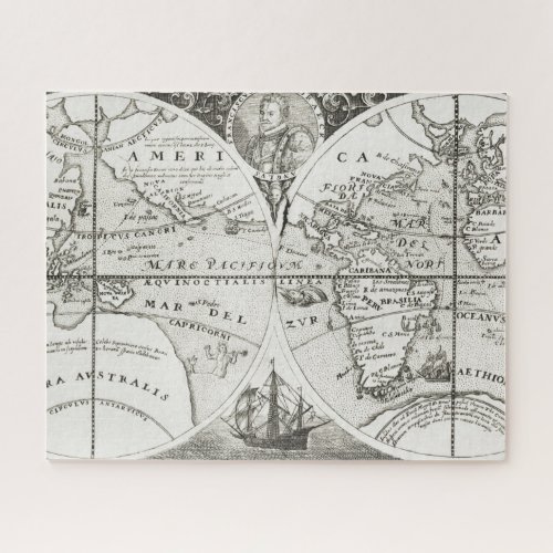 Grand Voyages Old Antique General Map World Jigsaw Puzzle