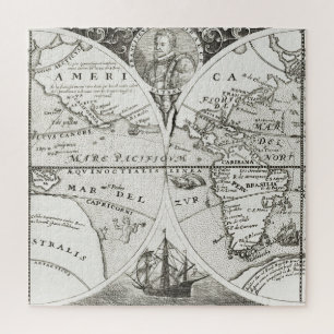 Grand Voyages Old Antique General Map World Jigsaw Puzzle