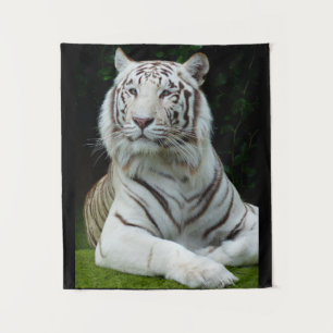 Grand White Tiger Tapestry