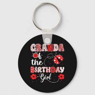 Granda of The Birthday Girl - Family Ladybug Keychain