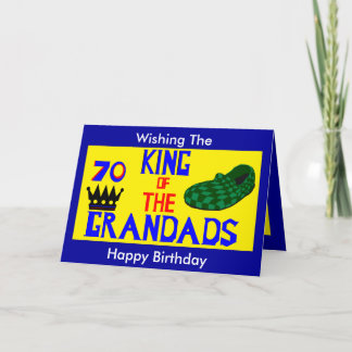 Grandad 70th Birthday card