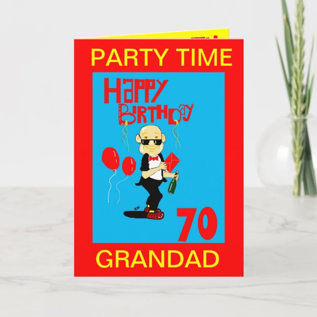 grandad 70th birthday card (Front)