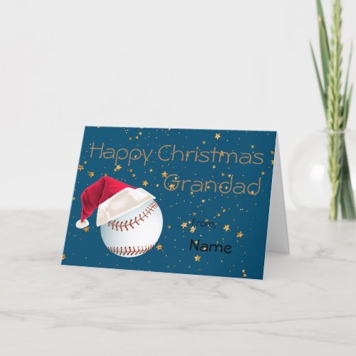 Grandad Baseball Sports Holiday Christmas 