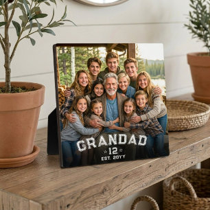 Grandad Est Year Photo Keepsake Total Grands Plaque