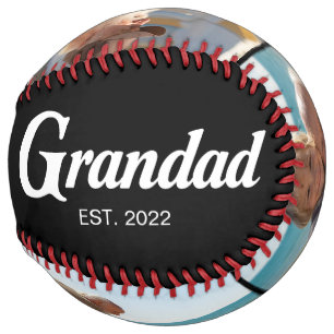 Grandad Established Bold Black 3 Photo Softball