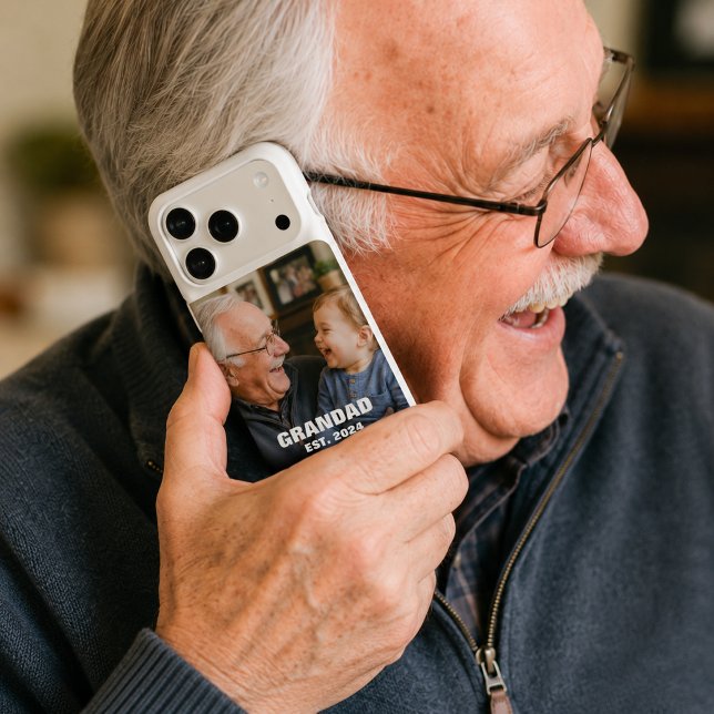 Grandad Established Fathers Day Gift Idea iPhone Case (Grandad Established Fathers Day Gift Idea iPhone Case)