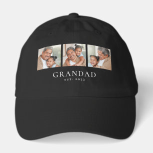 Grandad Established Modern 3 Photo Hat