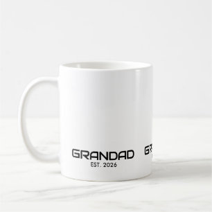 Grandad Established New Grandad Gift Coffee Mug