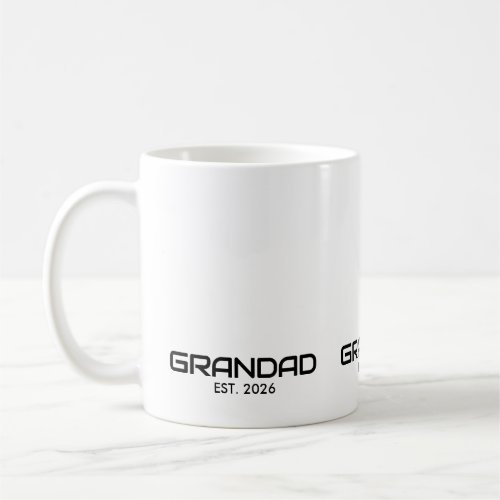 Grandad Established New Grandad Gift  Coffee Mug