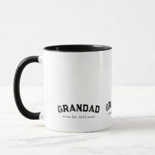 Grandad Established New Grandad Gift Mug