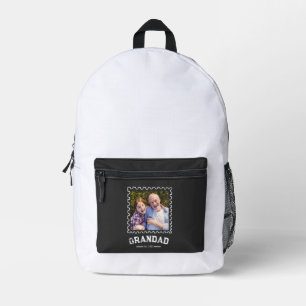 Grandad Established Photo Gift Printed Backpack