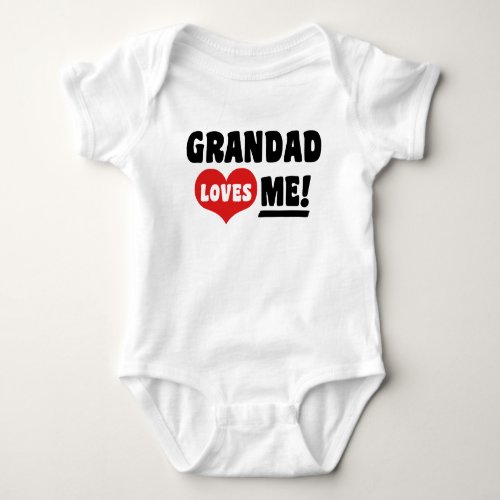 Grandad Loves Me Baby Bodysuit