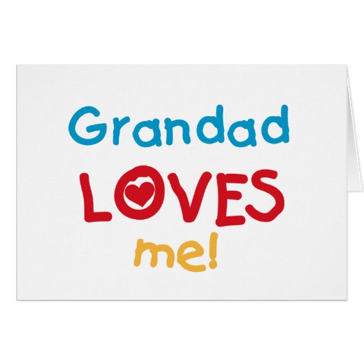 Grandad Loves Me T-shirts and Gifts (Front Horizontal)