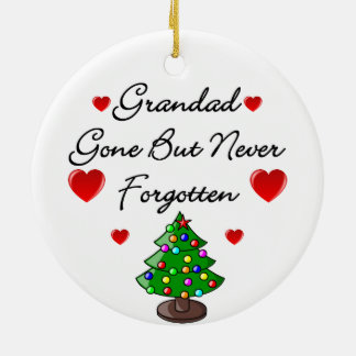 Grandad Memorial Christmas Tree Ceramic Decoration