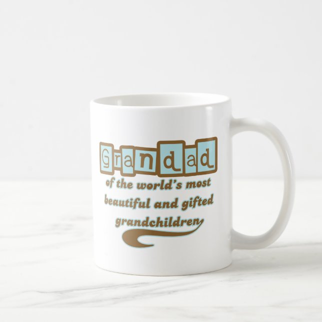 Grandad of Gifted Grandchildren Coffee Mug (Right)