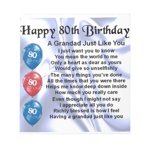 Grandad 80th Garden Birds Birthday Card | Scribbler