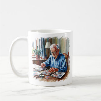 Grandad Stamp Collecting Philatelist Gift Coffee Mug