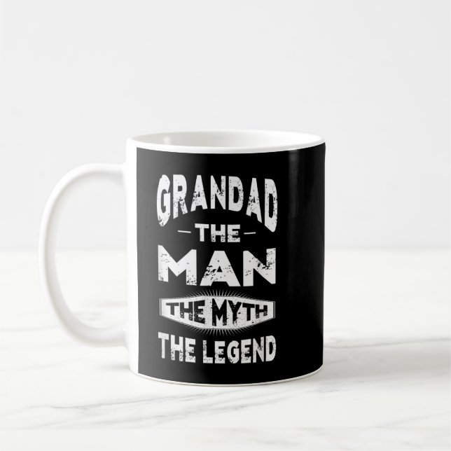 Grandad The Man The Myth The Legend Grandpa Gift M Coffee Mug (Left)