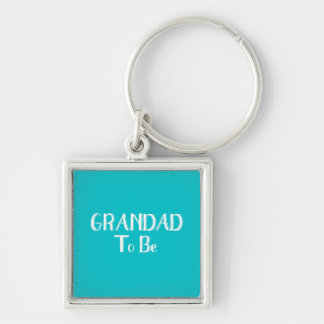Grandad to Be Keyring in Teal 