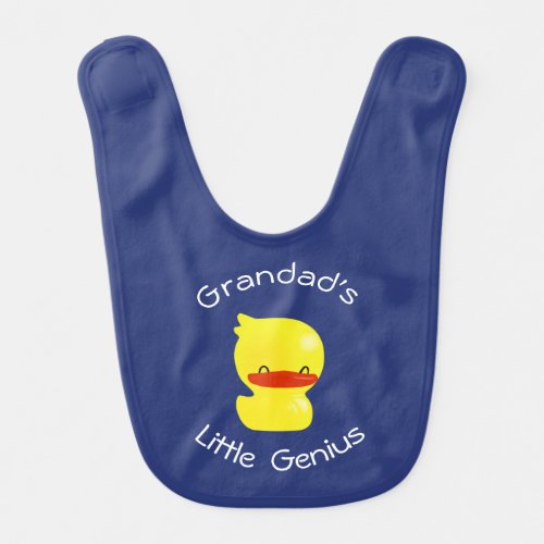 Grandads Little Genius Super Cute Ducky Bib