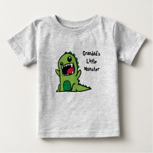 Grandad's Little Monster Baby T-Shirt