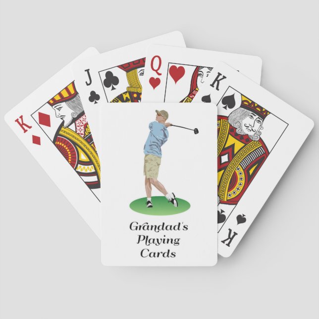 Grandad's Playing Cards golfer (Back)