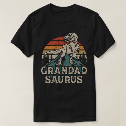 Grandadsaurus Dinosaur Grandpa Saurus Fathers Day T_Shirt