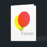 Grandaughter Birthday Cards, Big Colorful Balloons Card<br><div class="desc">A simple,  clean,  nice and colorful balcard for the big daughter on anniversary. Inside text is customizable.</div>