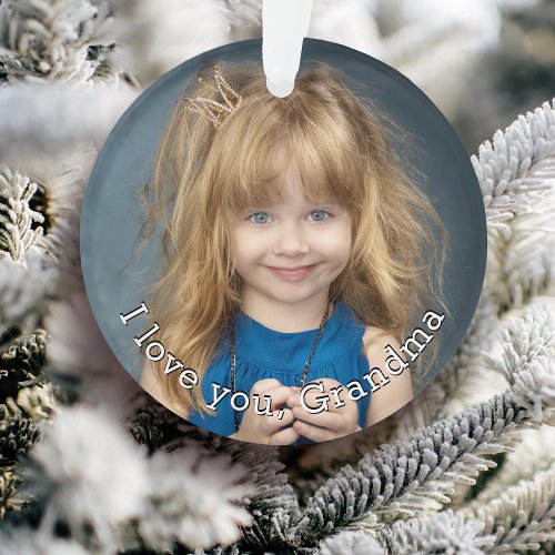 Grandchild Photo Holiday Ornament