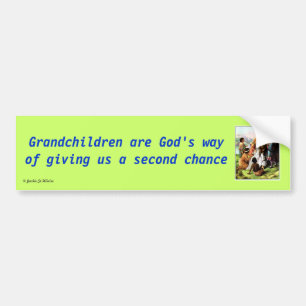 Grandchildren are God's Way Bumper Sticker
