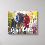 GRANDCHILDREN CANVAS PRINT<br><div class="desc">GRANDCHILDREN DESIGN WITH BEAUTIFUL HAND LETTERED TEXT AND SPACE FOR YOUR FAVOURITE PHOTOGRAPHS. PART OF A COLLECTION. AN IDEAL GIFT.</div>