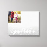 GRANDCHILDREN CANVAS PRINT<br><div class="desc">GRANDCHILDREN DESIGN WITH BEAUTIFUL HAND LETTERED TEXT AND SPACE FOR YOUR FAVOURITE PHOTOGRAPHS. PART OF A COLLECTION. AN IDEAL GIFT.</div>
