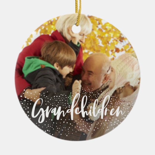 GRANDCHILDREN CERAMIC ORNAMENT (Front)