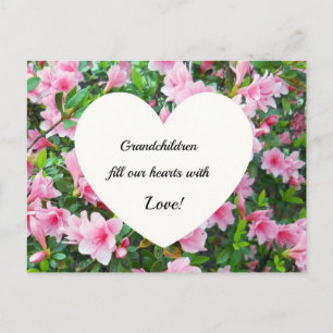 Grandchildren fill our hearts with love. postcard