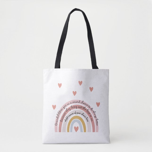 Grandchildren Give Us A Second Chance Tote Bag (Front)