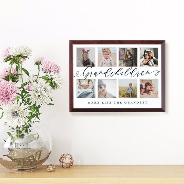 Grandchildren Make Life The Grandest Photo Collage Award Plaque (Creator Uploaded)