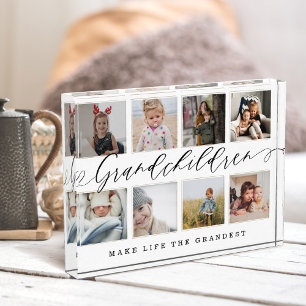 Grandchildren Make Life The Grandest Photo Collage Block