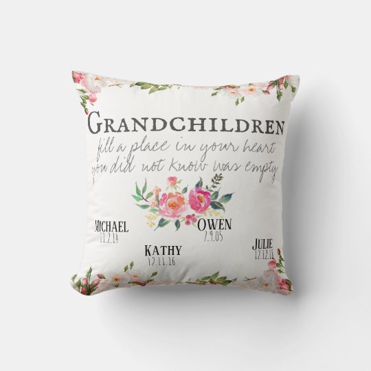 Grandchildren Pillow | Zazzle