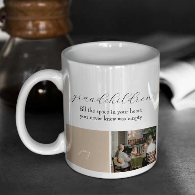 Grandchildren's Joy | Photo Collage | Mocha Coffee Mug (Creator Uploaded)