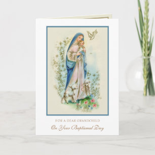 Grandchild's Baptism Christening Grandparent  Card