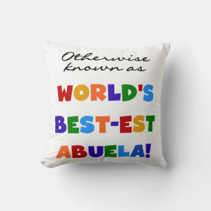 grandcolorsabuela throw pillow