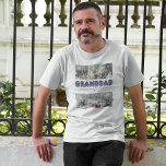 Granddad Man Myth Legend 6 Photo Collage T-Shirt<br><div class="desc">Cute grandfather mens t-shirt featuring 6 family pictures for you to replace with your own,  the title "granddad",  a personalized saying that reads "the man,  the myth,  the legend",  and the grandkids names.</div>