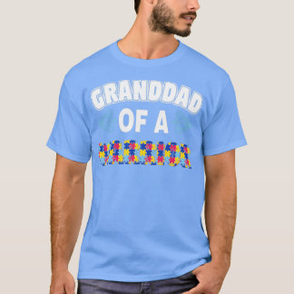 Granddad Of A Warrior Autism Awareness T-Shirt