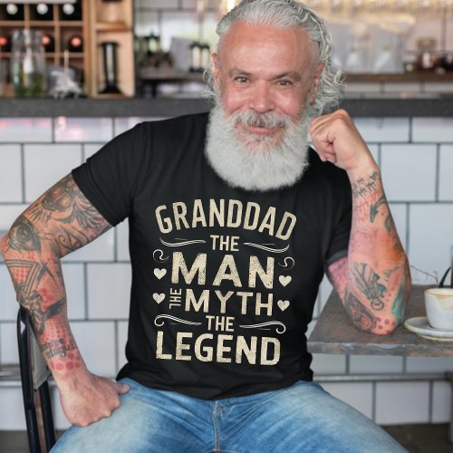 GRANDDAD  The Man The Myth The Legend Father Day T_Shirt
