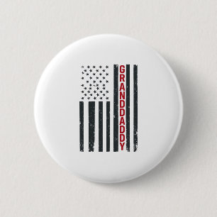 Granddaddy American Flag Vintage Patriotic Design_ Button