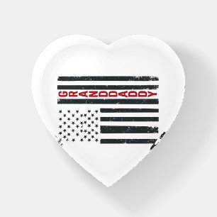 Granddaddy American Flag Vintage Patriotic Design_ Paperweight