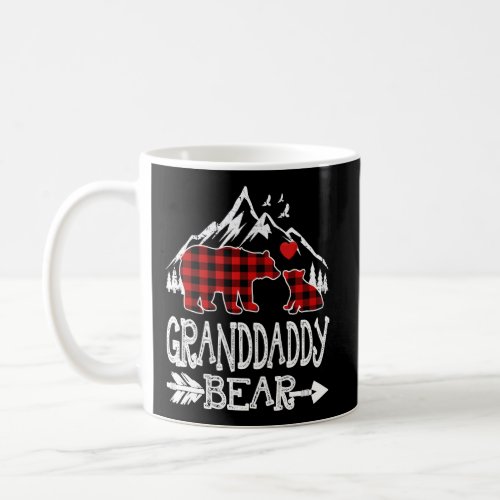 Granddaddy Bear Christmas Pajama Red Plaid Buffalo Coffee Mug
