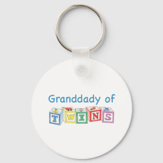 Granddady of Twins Blocks Keychain